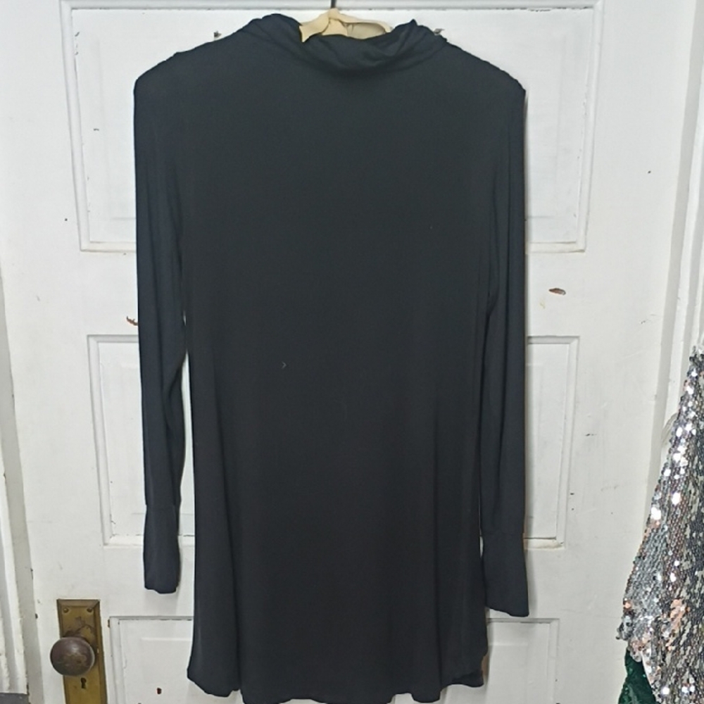 Cuddl Duds Classic Black Long Sleeve Dress